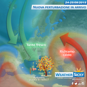 Ecco il minimo Patrick, fronte freddo punta la Sicilia. Dalla notte maltempo e molto fresco