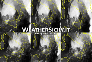 | Le immagini del ciclone sul mar Tirreno |