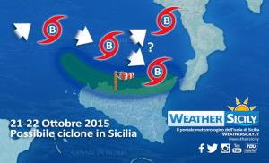 Maltempo in Sicilia: giovedì possibile ciclone sul Tirreno, massima attenzione!