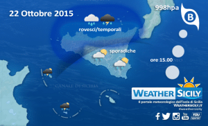 Sicilia, calo termico in atto. Attese discrete precipitazioni lungo la fascia tirrenica