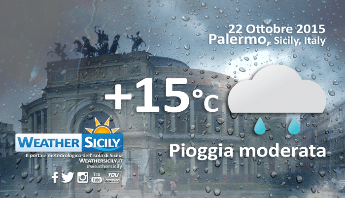 Sicilia, calo termico in atto. Attese discrete precipitazioni lungo la fascia tirrenica