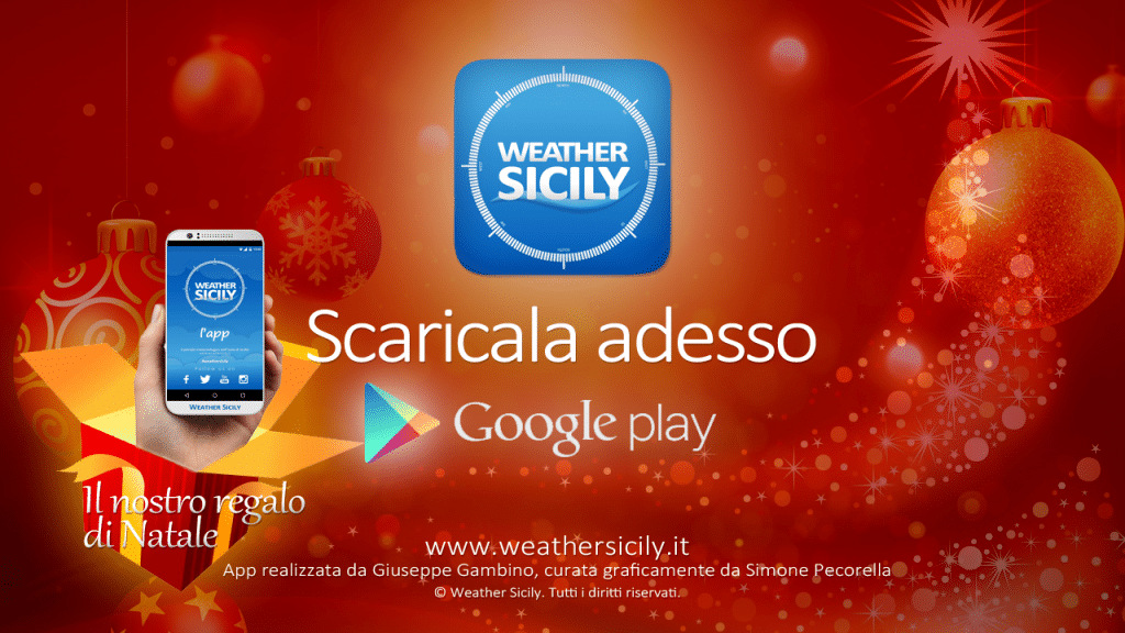 Arriva l'App di Weather Sicily, la prima App siciliana con le previsioni meteo per tutti i comuni della Sicilia