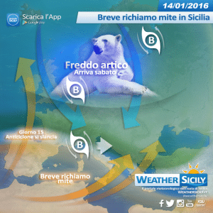 Weekend da brivido in Sicilia, il gelo artico porterà il vero inverno con tanta neve e venti furiosi