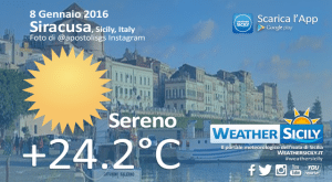 Sicilia, inverno o primavera? Siracusa raggiunge +24°C, Palermo e Catania +21°C