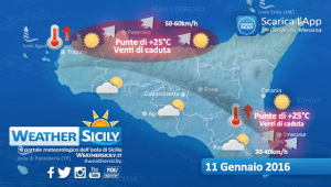 Il caldo saluta la Sicilia in grande stile, lunedì punte di 25 gradi sul palermitano e siracusano