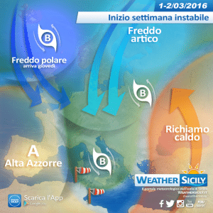 Sicilia, inizio settimana instabile e ventoso: torna la neve in montagna