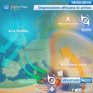 Sicilia, giovedì arriva la depressione africana: maltempo, neve e forti venti in arrivo