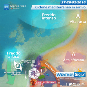 Nel weekend arriva il ciclone mediterraneo: attesa una tempesta di scirocco in Sicilia