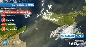 Sicilia: lunedì e martedì scoppia la primavera con punte di 25 gradi, a seguire crollo termico
