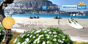 Caldo fuori stagione in Sicilia: Palermo raggiunge +29 gradi, martedì il picco