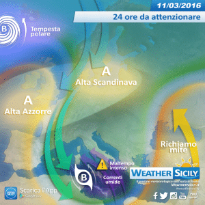 Aria artica invade la Sicilia, nel pomeriggio arriva il nocciolo più freddo