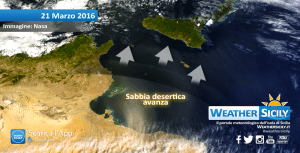 Caldo africano in Sicilia: in arrivo dalla Libia ingenti quantità di sabbia sahariana