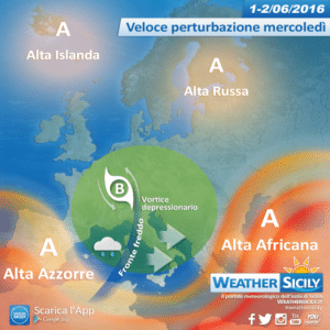 Sicilia, depressione africana guasta il weekend: sabato le prime nubi, domenica anche maltempo