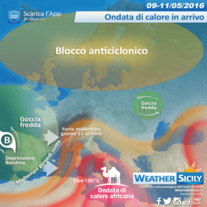 Sicilia: sabato peggioramento africano, domenica più sole. Ondata di calore all'orizzonte