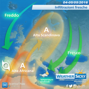 Sicilia, settimana caratterizzata da infiltrazioni fresche, poi possibile cambio nel weekend