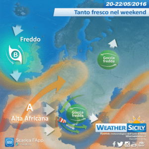 Sicilia, maggio pazzo! Depressione africana in arrivo, poi goccia fredda nel weekend