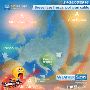 Sicilia, tanto fresco nel weekend, disturbi sul messinese. Settimana prossima scoppia l'estate?