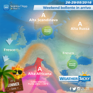 Sicilia, fiammata tropicale nel weekend! L'alta pressione africana inaugura l'estate 2016