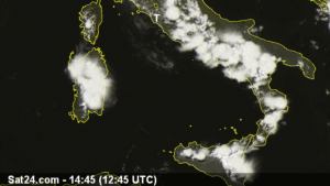 | Temporali di calori visti dal satellite |