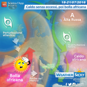 Sicilia: lieve flessione termica in arrivo, atteso anche qualche disturbo