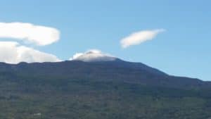 8 settembre 2016: prima spolverata di neve sull'Etna