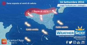 Sicilia, venerdì dal sapore estivo. Focus sui venti di caduta attesi nel settore tirrenico