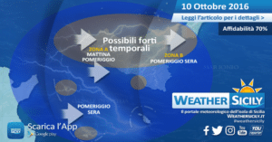 Sicilia, martedì 11 ottobre dominato da intensa ventilazione da W/NW. Ecco i dettagli delle condizioni marine