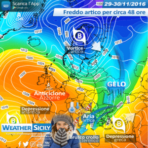 Sicilia, freddo pungente per 48 ore circa: arriva aria artica. Attesa anche qualche nevicata