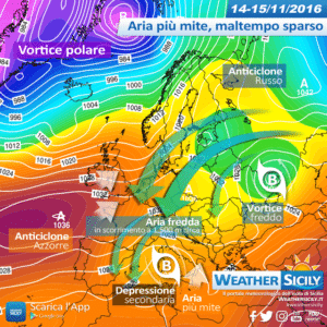 Sicilia, ritorna l'autunno. Temperature in lieve aumento, maltempo sparso