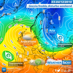 Sicilia, goccia fredda atlantica disturberà il weekend: maltempo in diverse province