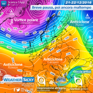 Sicilia, festività natalizie in compagnia dell'anticiclone delle Azzorre