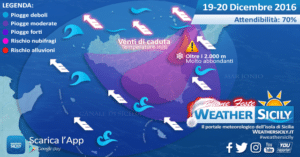 Sicilia, attesa sciroccata molto intensa. Le condizioni meteo-marine per lunedì 19 e martedì 20 dicembre 2016