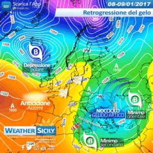 Sicilia, gelo accompagnato da forti venti da N/NW. Ecco i dettagli delle condizioni meteo-marine