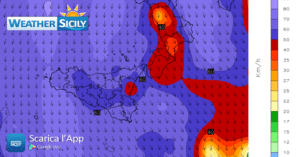 Sicilia, gelo accompagnato da forti venti da N/NW. Ecco i dettagli delle condizioni meteo-marine