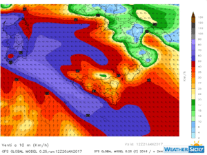 Sicilia, sarà un weekend nero. 48 ore da attenzionare a causa di una forte sciroccata
