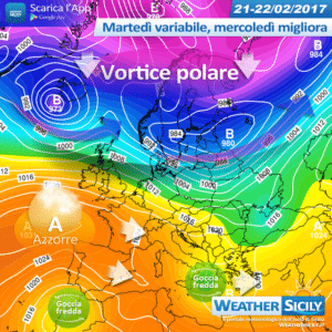 Sicilia, qualche disturbo martedì notte. Da mercoledì ancora alta pressione, poi ondata mite