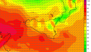 Sicilia, intensi venti di libeccio/ponente per lunedì 6 febbraio 2017. Ecco le condizioni meteo-marine