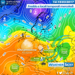 Sicilia, primavera meteorologica altalenante: torna l'alta pressione