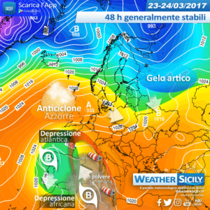 Sicilia, depressione africana porterà qualche disturbo martedì. Meglio mercoledì