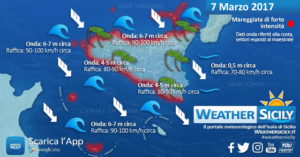 Sicilia, bentornato inverno! Attesi venti di burrasca, maltempo e tanta neve in montagna