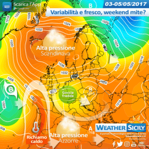 Sicilia: fresco e variabilità fino a giovedì, tepore venerdì. Nuovo richiamo mite dal weekend?