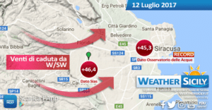 Sicilia, temperature del 12 luglio 2017: i dati definitivi dell'Osservatorio delle Acque. Record rettificati