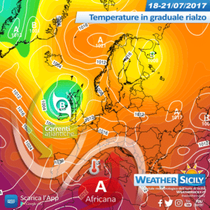 Sicilia, l'alta pressione africana si ritira: temperature in calo, vento e instabilità sparsa Domenica