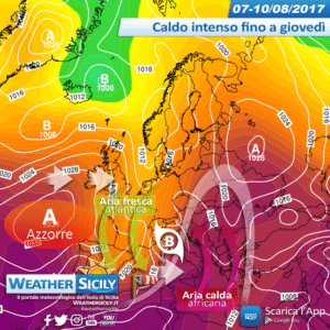 Sicilia, caldo africano fino a giovedì/venerdì in attesa della pausa fresca atlantica