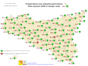 Sicilia, caldo africano fino a giovedì/venerdì in attesa della pausa fresca atlantica