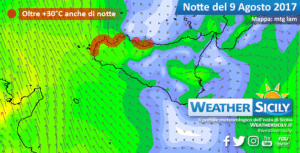 Social News | Andamento termico in Sicilia prossime 160 ore circa