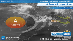 Sicilia, tempo in miglioramento grazie al ritorno dell'alta pressione delle Azzorre