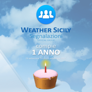 Il gruppo Facebook Weather Sicily - Segnalazioni compie un anno