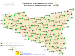 Sicilia, colpo di coda estivo nel weekend in attesa del primo fresco autunnale. Attesi picchi oltre i +30 gradi