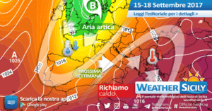 Sicilia, test autunnale in arrivo: atteso un crollo delle temperature (-8°C rispetto alla media stagionale)